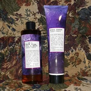 Purple Bath Soak and Bubbles for a Luxurious Bath Experience